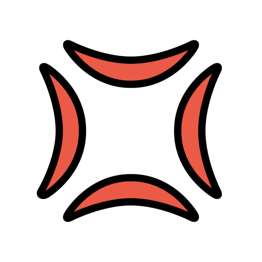 Anger Symbol as drawn by OpenMoji in 16.0