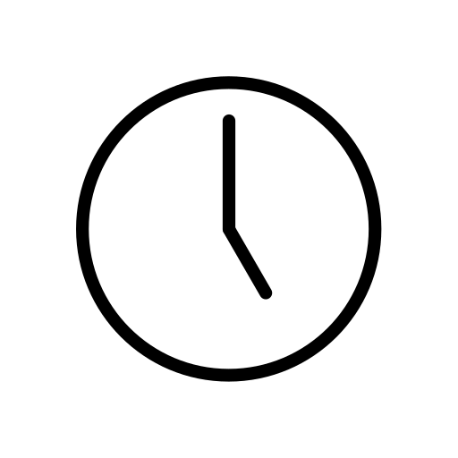 Five O’clock as drawn by OpenMoji in 16.0