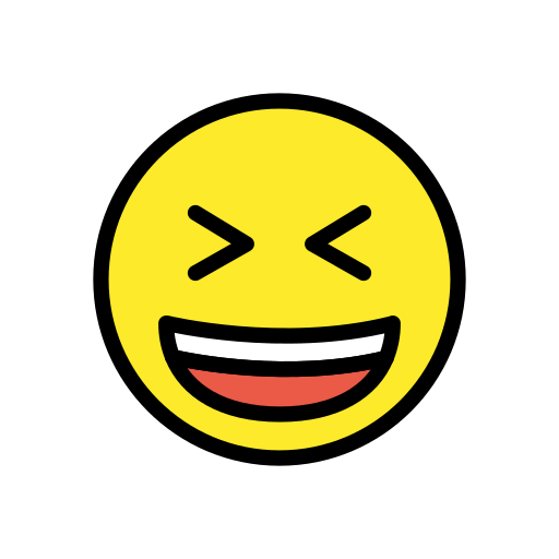 Grinning Squinting Face, the design in this release
