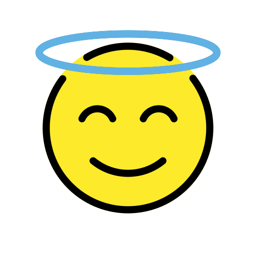 Smiling Face with Halo, the design in this release