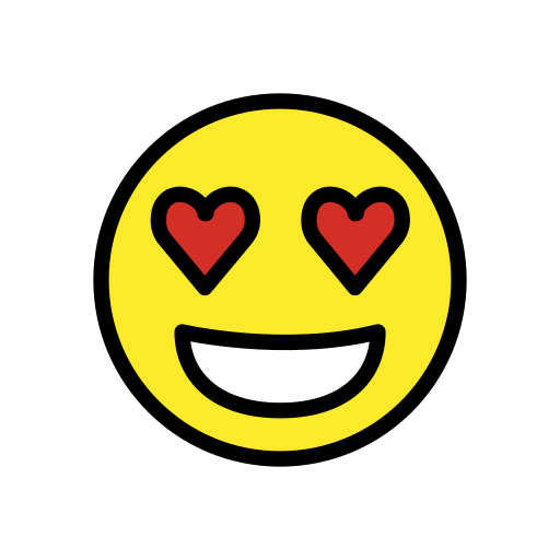 Smiling Face with Heart-Eyes, the design in this release