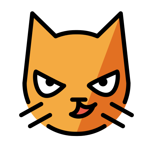 Gato Haciendo Una Mueca as drawn by OpenMoji in 16.0