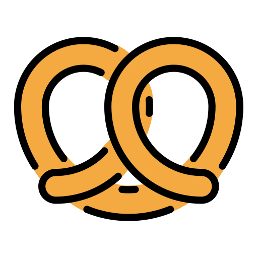Pretzel as drawn by OpenMoji in 16.0