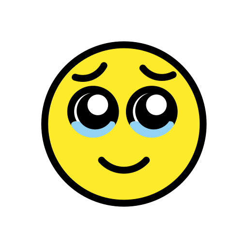 Face Holding Back Tears as drawn by OpenMoji in 16.0