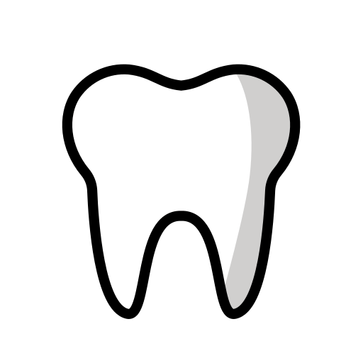 Dente as drawn by OpenMoji in 16.0