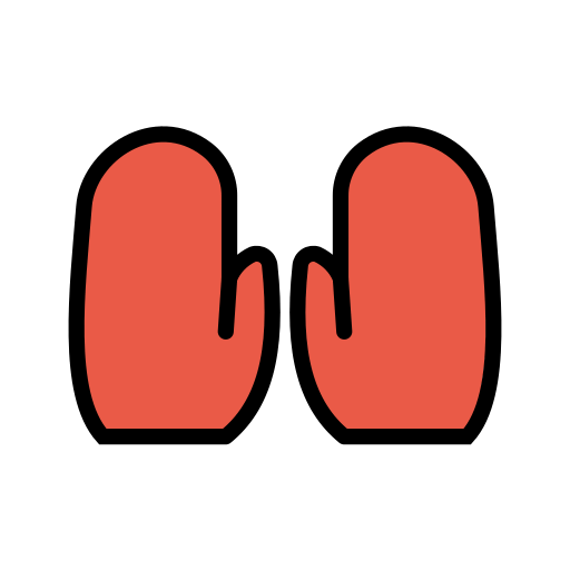 Gloves as drawn by OpenMoji in 16.0