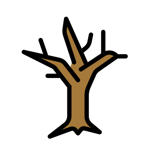 Leafless Tree as drawn by OpenMoji in 16.0