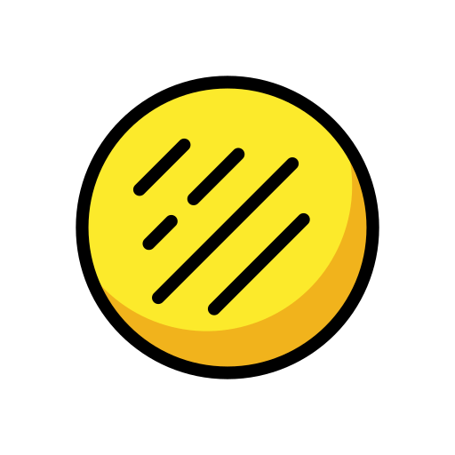 Flatbread as drawn by OpenMoji in 16.0