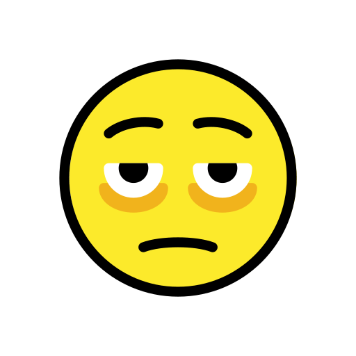 Face with Bags Under Eyes, the design in this release