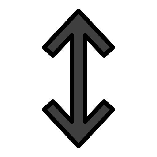 Up-Down Arrow as drawn by OpenMoji in 16.0