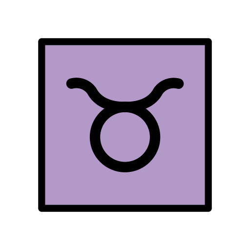 Taurus as drawn by OpenMoji in 16.0