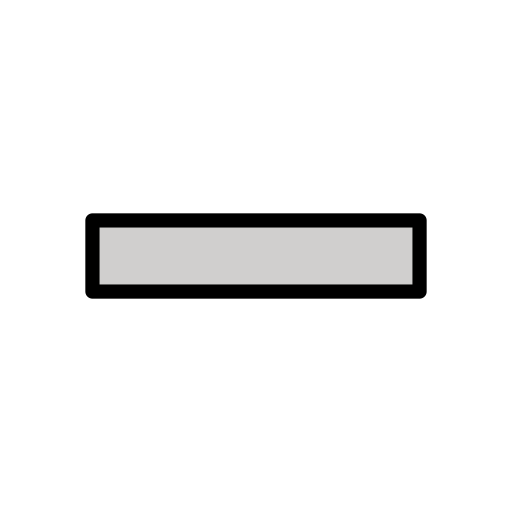 Minus as drawn by OpenMoji in 16.0