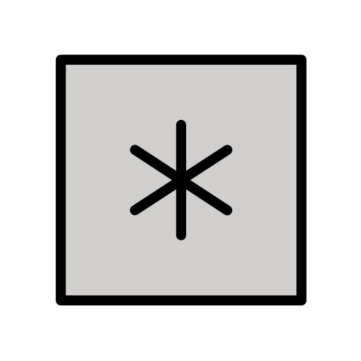 Keycap: * as drawn by OpenMoji in 16.0