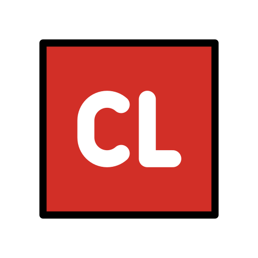 CL Button as drawn by OpenMoji in 17.0