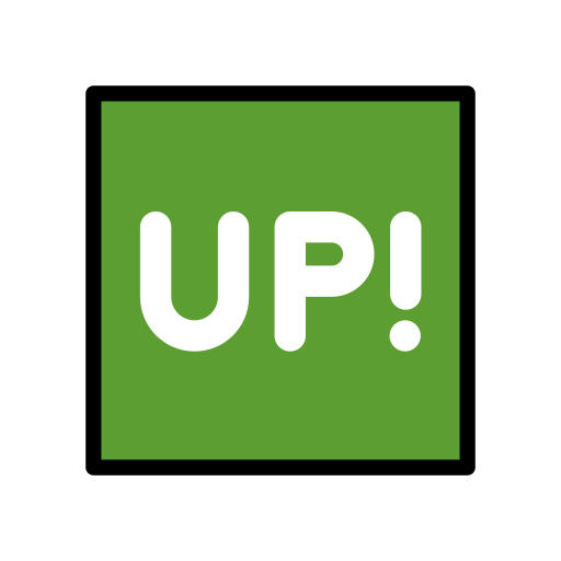 UP! Button as drawn by OpenMoji in 17.0