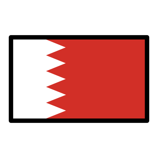 Flag: Bahrain as drawn by OpenMoji in 17.0