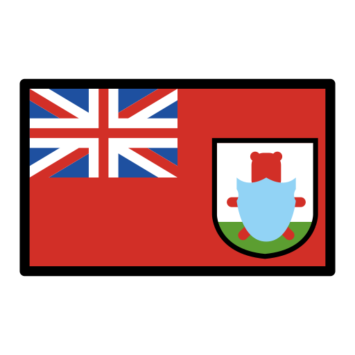 Flag: Bermuda as drawn by OpenMoji in 17.0