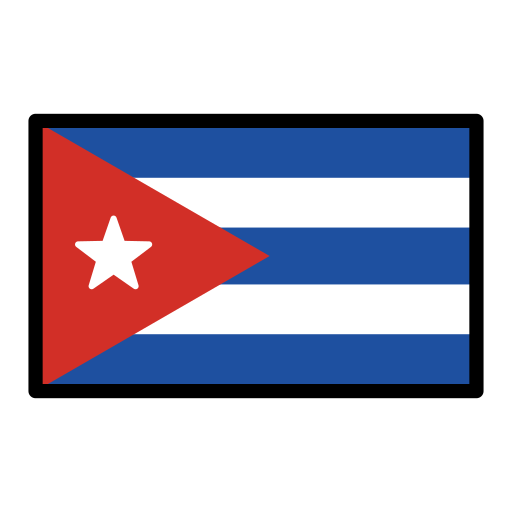 Flag: Cuba as drawn by OpenMoji in 17.0