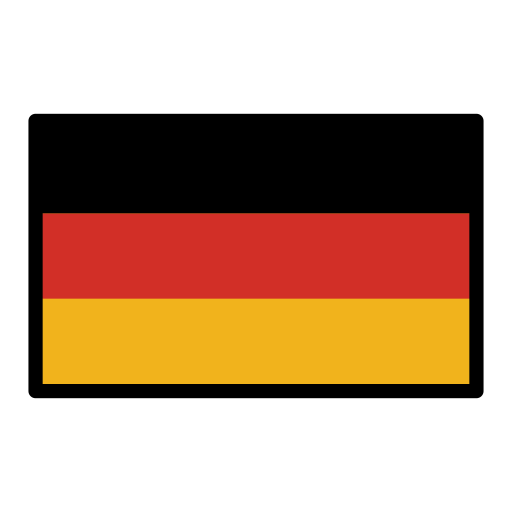 Flag: Germany as drawn by OpenMoji in 17.0