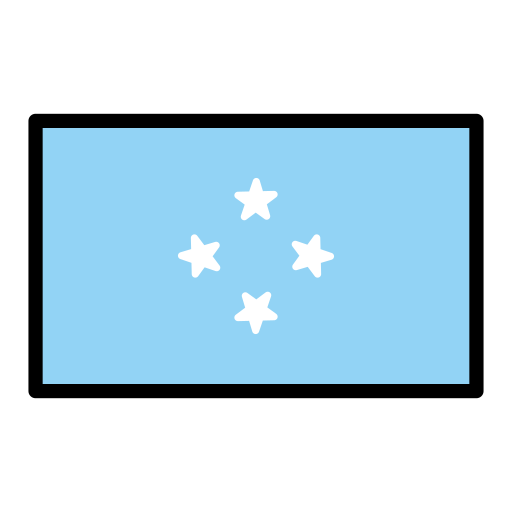 Flag: Micronesia as drawn by OpenMoji in 17.0