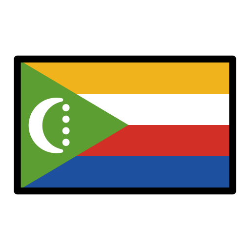 Flag: Comoros as drawn by OpenMoji in 17.0