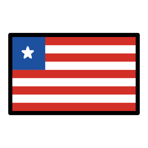 Drapeau : Liberia as drawn by OpenMoji in 17.0