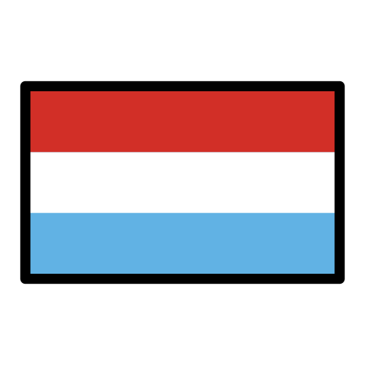 Flag: Luxembourg as drawn by OpenMoji in 17.0