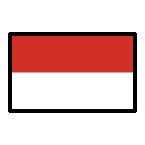 Flag: Monaco as drawn by OpenMoji in 17.0