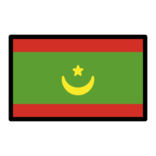 Flag: Mauritania as drawn by OpenMoji in 17.0