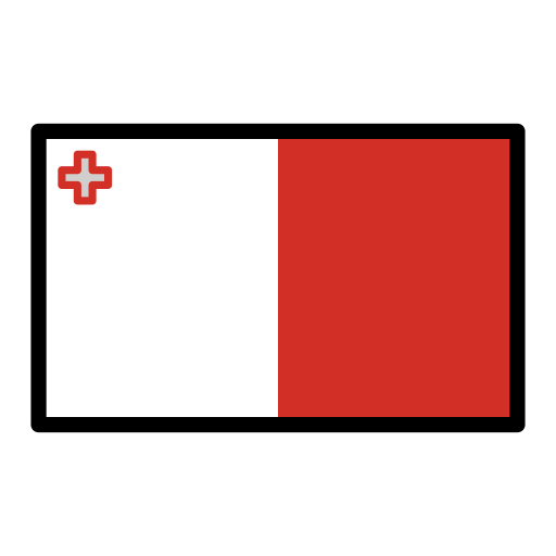 Flag: Malta as drawn by OpenMoji in 17.0