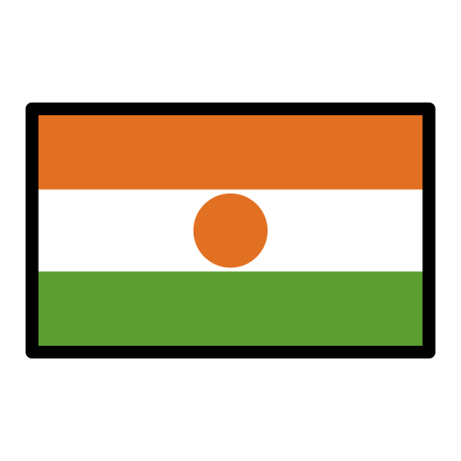 Flag: Niger as drawn by OpenMoji in 17.0