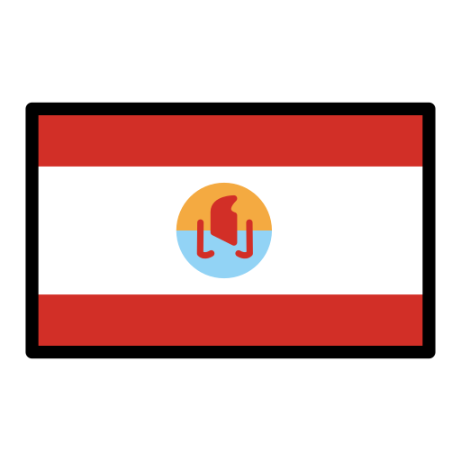 Flag: French Polynesia as drawn by OpenMoji in 17.0