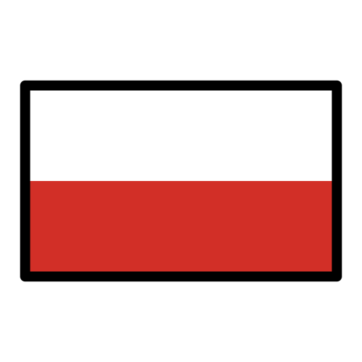 Flag: Poland as drawn by OpenMoji in 17.0