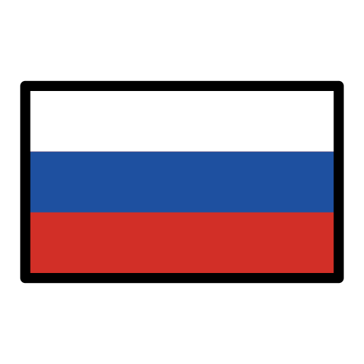 Flag: Russia as drawn by OpenMoji in 17.0