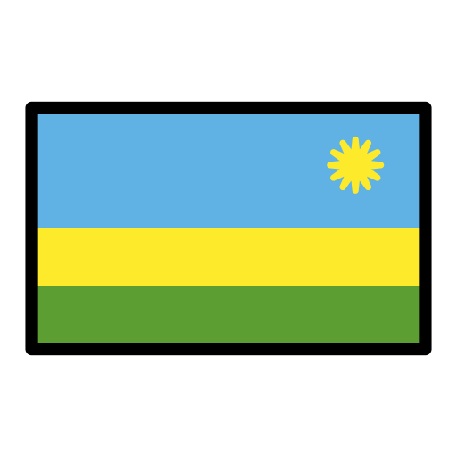 Flag: Rwanda as drawn by OpenMoji in 17.0