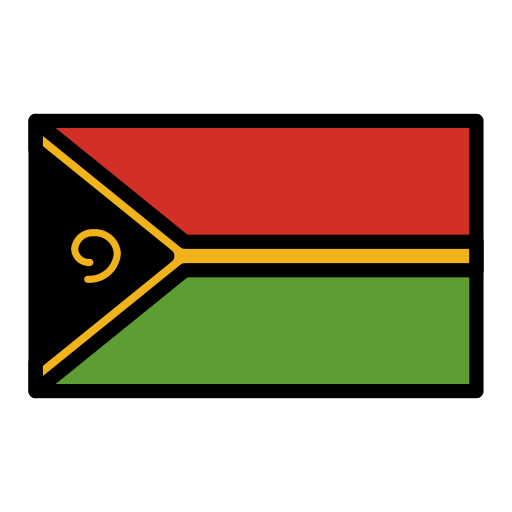 Flag: Vanuatu as drawn by OpenMoji in 17.0
