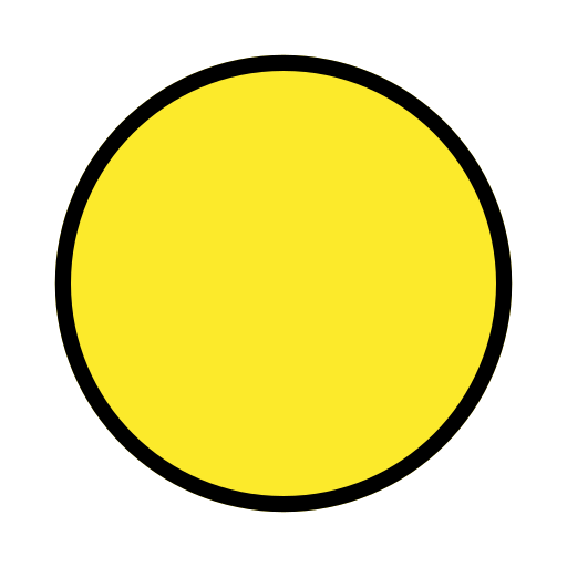 Full Moon as drawn by OpenMoji in 17.0
