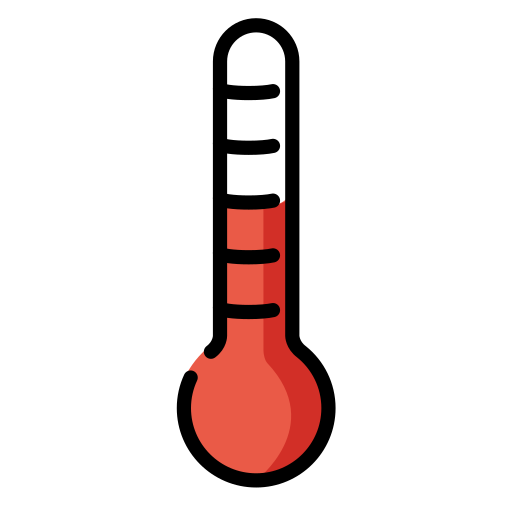 Thermometer as drawn by OpenMoji in 17.0