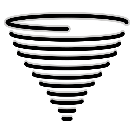 Tornado as drawn by OpenMoji in 17.0