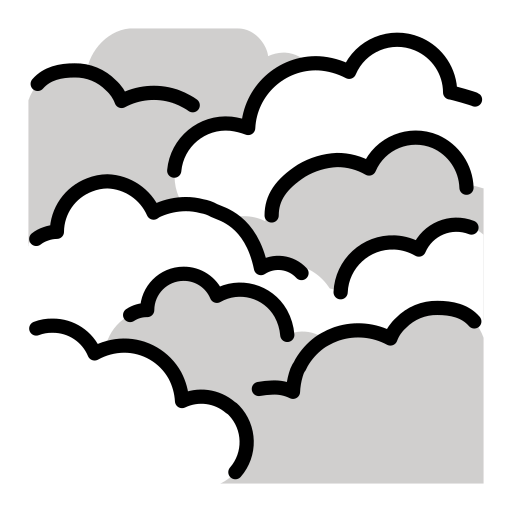 Fog as drawn by OpenMoji in 17.0