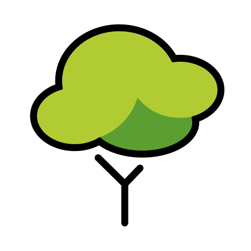 Deciduous Tree as drawn by OpenMoji in 17.0