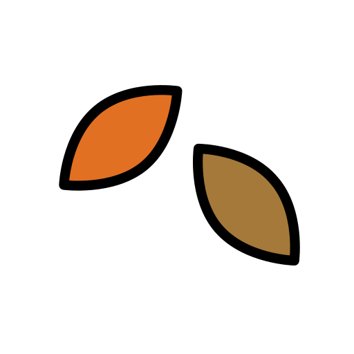Foglia Caduta as drawn by OpenMoji in 17.0