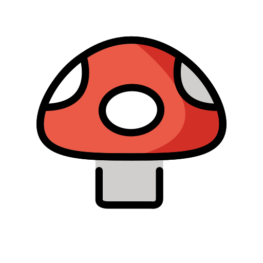 Fungo as drawn by OpenMoji in 17.0