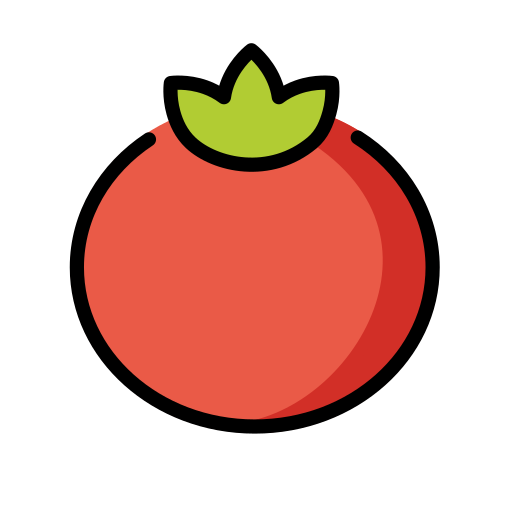 Tomato as drawn by OpenMoji in 17.0
