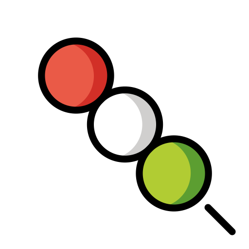 Dango as drawn by OpenMoji in 17.0