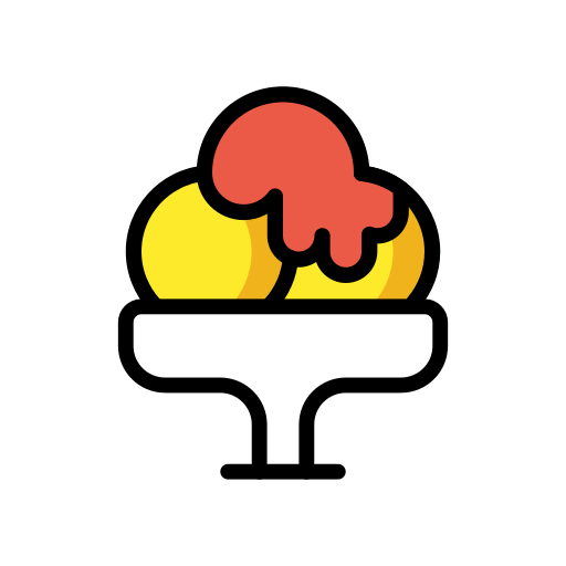 Shaved Ice as drawn by OpenMoji in 17.0
