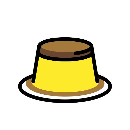 Custard as drawn by OpenMoji in 17.0