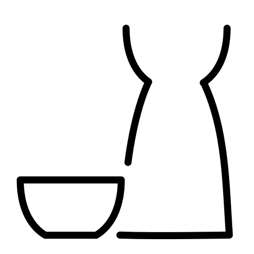 Sake as drawn by OpenMoji in 17.0