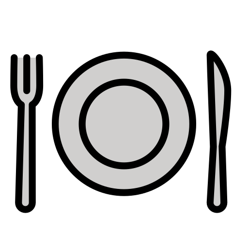 Piatto E Posate as drawn by OpenMoji in 17.0