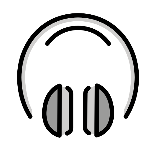 Headphone as drawn by OpenMoji in 17.0